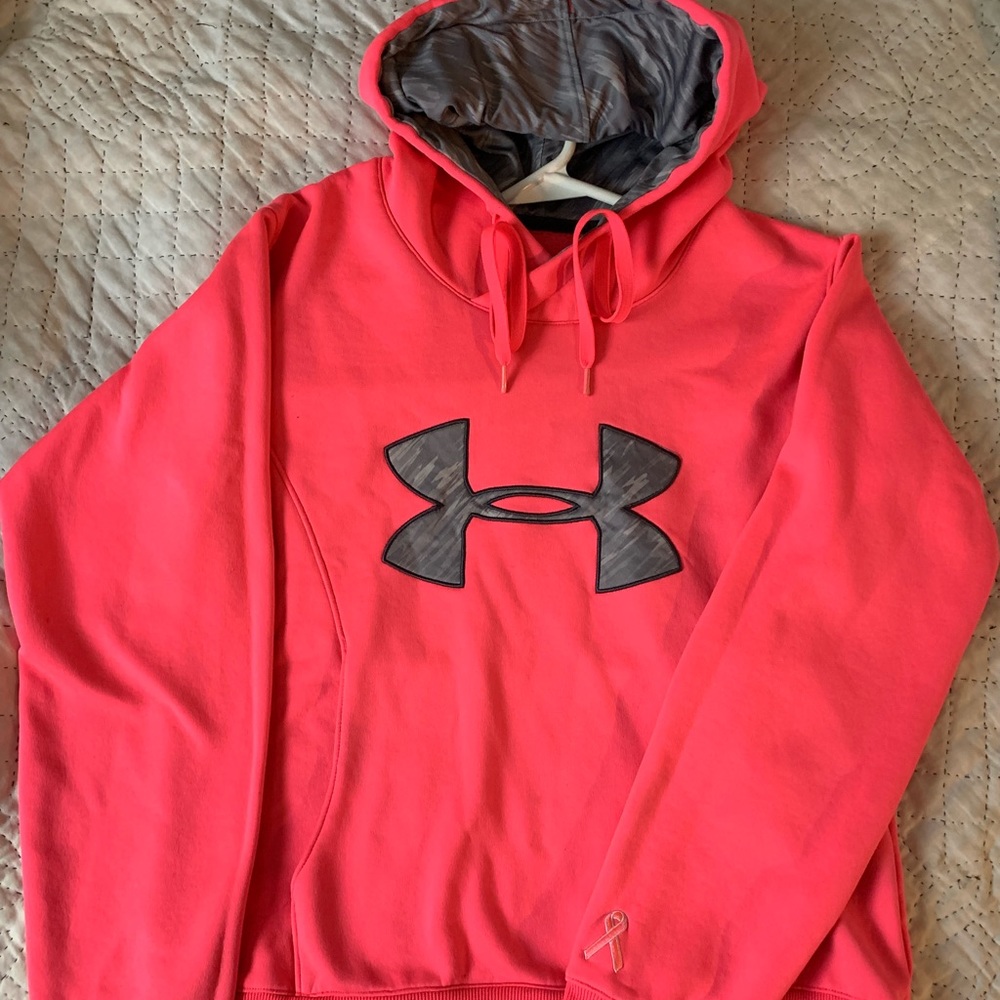 Neon pink, breast cancer hoodie :)